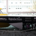 Apperion, Appalachian’s first solar vehicle, is one of over 50 exhibits in the North Carolina Museum of Natural Sciences’ 2019 Triangle SciTech Expo. The car completed top-three finishes in the 2016 and 2017 Formula Sun Grand Prix, and placed sixth in the 2016 American Solar Challenge. Photo by Chase Reynolds