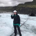 Hannah Godfrey, an Appalachian senior psychology major from Cary, on a glacier during personal travel. Photo submitted