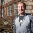 Josh Gregory, a senior majoring in Physics (BS) – Secondary Education, is a recipient of the Robert Noyce Teaching Scholarship. Photo by Marie Freeman