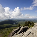 A long distance view of mountains. Photo by Marie Freeman.