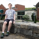 Aeron McConnell, of Asheville, is a junior double majoring in mathematics and physics. He was awarded the Walter C. Connolly Endowed Award for Physics and the George Dewey Bingham, D.D.S. Endowed Award for Mathematics. Photo by Chase Reynolds