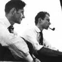 John Cage and Merce Cunningham at Black Mountain College, 1948. Photo courtesy of the John Cage Trust