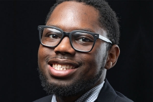 Travian Smith, a senior political science major with a concentration in public administration from Charlotte, is Appalachian’s first recipient of the National Pan-Hellenic Council Divine Nine Leadership Award. Photo by Chase Reynolds