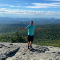 Michael Brackett, student records coordinator, College Advising and Support Services Hub (CASSH), hiking at Beacon Heights. Photo submitted