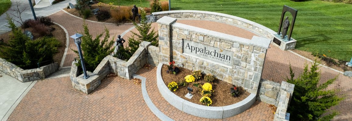 The Appalachian State University Sign