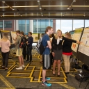 Students presenting their research posters at the 22nd annual Celebration of Student Research and Creative Endeavors