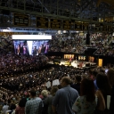 Graduation in the Holmes Convocation Center. Photo by University Communications