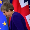 British Prime Minister Theresa May leaving the European Union summit in Brussels in October 2018, where the two sides failed to reach an agreement on Brexit. Image Source: Euronews