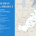 Appalachian Regional Commission’s 15 participating Appalachian universities in the 2021 Appalachian Teaching Project, including App State. Map courtesy of ARC.
