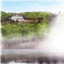 A collaborative partnership between Appalachian State University and Moses H. Cone Memorial Park has existed for more than a century and is one example of the interconnectedness of the High Country community with the Appalachian Experience. Illustrated is Flat Top Manor, part of the park’s 3,500-acre estate located off the Blue Ridge Parkway in Blowing Rock. Illustration by Jim Fleri