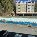 Aerial view of the mural outside of Appalachian Brian Estates. Photo submitted.