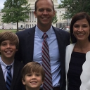 Long, center, and his wife, Amanda “Mandi” Long with their sons, Jonah, far left, and Isaac in front of the United States Capitol building. Photo courtesy of Long