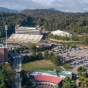 Aerial view of the west side of Appalachian State University's campus
