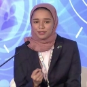 Razan Farhan Alaqil speaks at the MiSK-UNDP Youth Forum 2017, held in September in New York City. Photo submitted