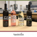 A new family of wines developed by Appalachian State University students and faculty has an award-winning look, with labels designed and printed by students in the graphic communications management program. The pictured labels won second place in the 2021 Phoenix Challenge — a college competition between graphic communications students across North America. Photo submitted