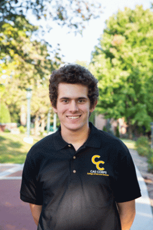 Connor Schlaline, Chemistry major. Photo by Ellen Gwin Burnette