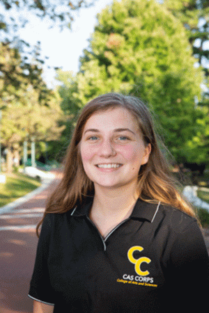 Charlotte Godfrey, Psychology major, Chemistry and English minor. Photo by Ellen Gwin Burnette.