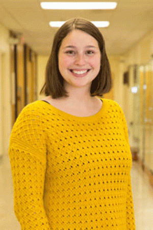 Senior Geography Major Abie Nicole Bonevac. Photo by Ellen Gwin Burnette