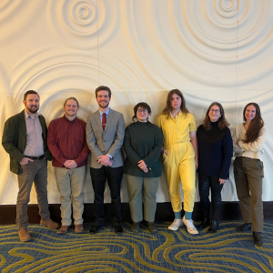 Appalachian Collegiate Research Initiative Conference attendees (left to right) Trevor McKenzie, Jarrett Blair, Mason Smith, Becks Lipshultz, Lucy Coleman, Janet Johnson and Dr. Julie Shepherd-Powell in Washington, DC, on December 7, 2024. Photo submitted.