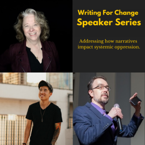 Writing For Change Speaker Series graphic