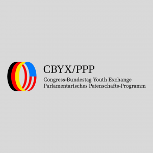 The Congress-Bundestag Youth Exchange (CBYX), or Parlamentarisches Patenschafts-Programm (PPP), logo.