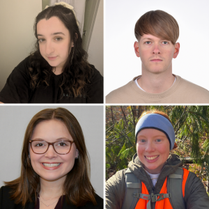 Abigail Branco (top left), Roland Kummer (top right), Kate Starr (bottom left) and Rylee Strassner (bottom right) were inducted into the Spring 2025 Cratis D. Williams Society. Photos submitted