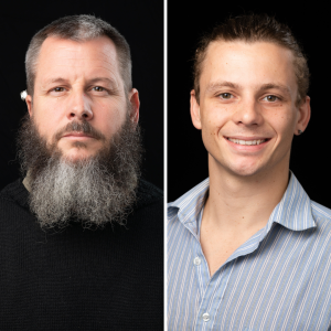 Dr. Matt Estep (left) and Alex O'Neill ’19 ’21 (right)