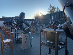 An image of the GoTo laboratory on the roof of Rankin Science at Appalachian State University. Photo by Dan Caton.