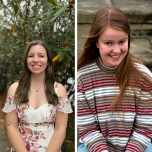 Callegari Scholars Alyssa Iampietro '22 and Katie Williard '22