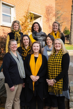 The CASSH office is made up of eight members including the Director Jeni Wyatt, two Academic Advisors Carla Penders and Kathy Henson, as well as Student Records Coordinators. Students are assigned to a coordinator by the alphabet: Alice Craft (A-D), Jennifer Woods (E-K) not pictured, Kayla Thompson (L-Q) and Diana J. Nelson (R-Z) based on the initial of the student’s last name.