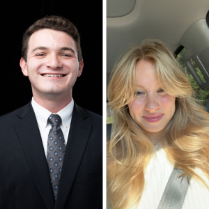 Jackson Adams (left) and Sydney Hudson (right)