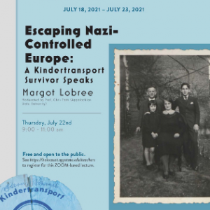 Flyer for the “Escaping Nazi-Controlled Europe” event. Graphic submitted. 