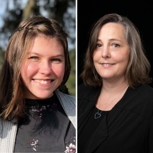 Annika Davidson '19 (left) and Michelle Holcombe (right)