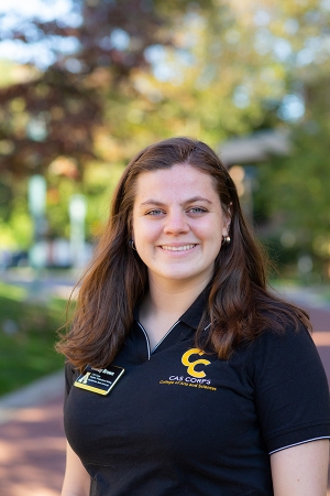 Gabby Brown, an App State senior from Raleigh, is majoring in English–professional writing with minors in Spanish and communication. After graduating from App State, she plans to pursue her Master of Science in technical communication at North Carolina State University. Photo by Ellen Gwin Burnette