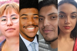 Pictured from left to right, Appalachian seniors Raine Lo, Javon Nathaniel, Kevin Garcia Bautista and Sara Sallam are the university’s four 2019–20 recipients of the Benjamin A. Gilman International Scholarship. They are among 912 undergraduate students from 345 colleges to receive the prestigious Gilman Scholarship and will study abroad during the 2019–20 academic year. Images submitted