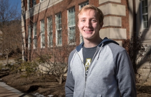 Josh Gregory, a senior majoring in Physics (BS) – Secondary Education, is a recipient of the Robert Noyce Teaching Scholarship. Photo by Marie Freeman