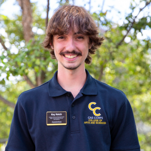CAS Corps member Key Hatch is a junior environmental science major from Charlotte. Photo by Lauren Gibbs.