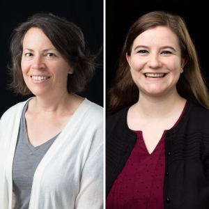 Kathy Henson '97 '15 (left) and Natalie Wilson '15 '17 (right) are academic advisors in the College of Arts and Sciences Advising and Support Services Hub. Photos by University Communications