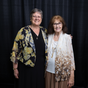 Dr. Donna Lillian (left) and Maxine Cooper McCall ’60 ’65 (right)