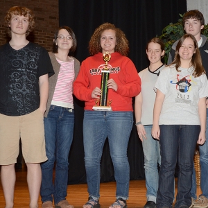 Previous winners of the NCCTM State High School Mathematics Contest include this team of students from Avery High School, who won second place in the 2013 regional held at Appalachian State University. Photo submitted