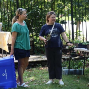 Community members swapped native plants to put in their yard for the upcoming fall season.