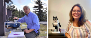 Images of the two faculty recipients of the Office of Student Research’s 2020 Undergraduate Research Mentorship Excellence Award
