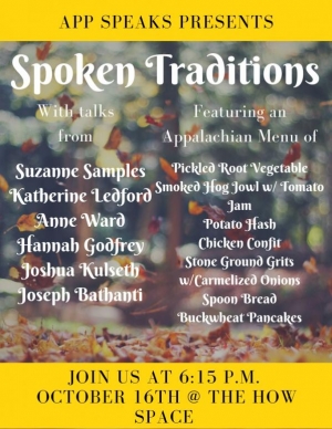 Spoken Traditions of Appalachia poster