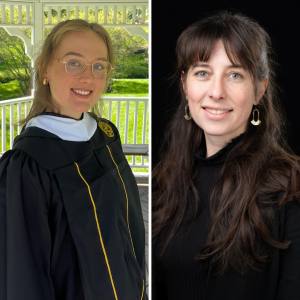 Sarah Ulrich '24 (left) and Dr. Maggie Sugg (right) are co-authors of a new paper published in the high-impact scientific journal The Lancet Regional Health - Americas.
