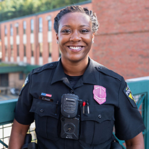 Cashae Cook ’14, who serves as the diversity, inclusion and community engagement officer in the Appalachian Police Department — the official policing agency of Appalachian State University. Photo by Chase Reynolds